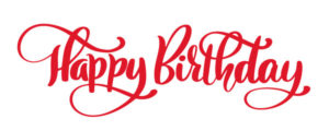 Happy Birthday in Calligraphic