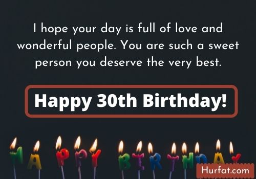 Happy 30th Birthday Messages