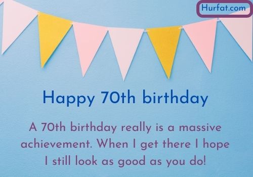 Happy 70th birthday wishes Images