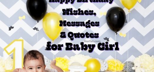 Happy 1st Birthday Wishes Baby Girl
