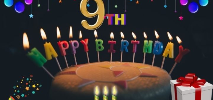 Happy 9th Birthday Wishes