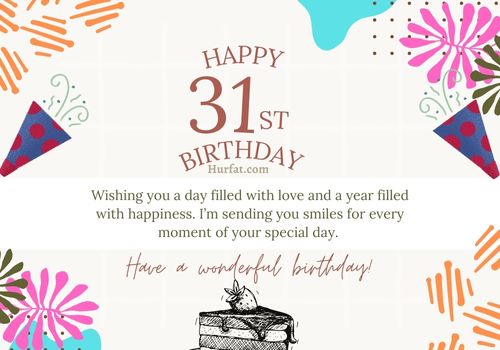 Happy 31st Birthday Wishes